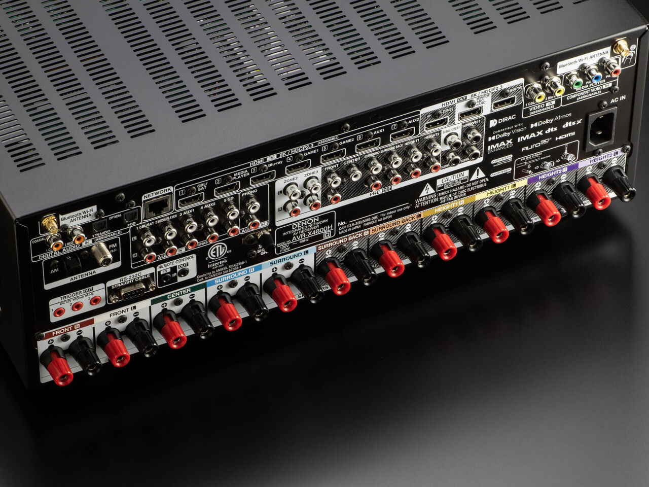 Denon AVR-X4800H 9.4 Ch. 125W 8K AV Receiver with HEOS® Built-in