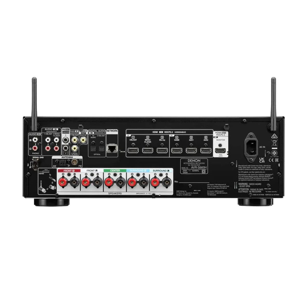 Denon AVR-S660H 5.2ch 8K AV Receiver