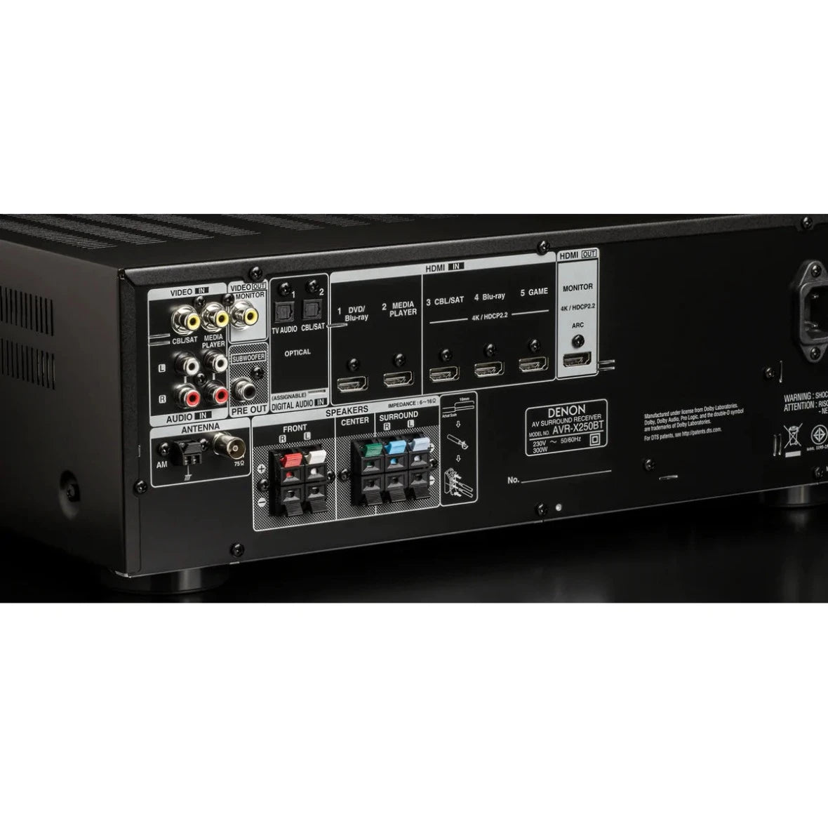 Denon AVR-X250BT - 5.1 Channel AV Receiver