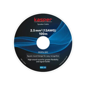 Kasper KSC-25/100M Matt White Speaker Cable