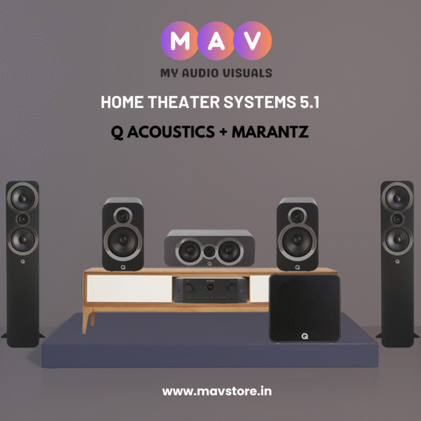 Q Acoustics 3050i 5.1 Home Theater Package + Marantz Cinema 60 7.2 Channel AV Receiver