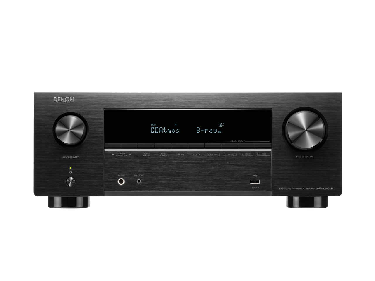 Denon AVR-X2800H - 7.2 Channel Dolby Atmos 8K & 3D Audio Experience AV Receiver