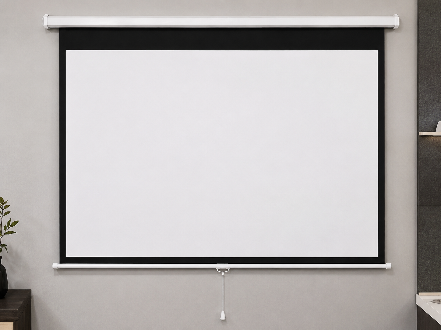 Manual Projector Screen Autolock 4:3 – Matte White