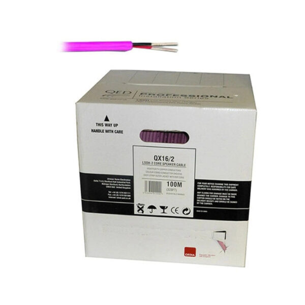 QED QX16/2 -2 Core Speaker Cable 100MTR - Image 4