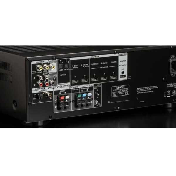 Denon AVR-X250BT - 5.1 Channel AV Receiver - Image 4