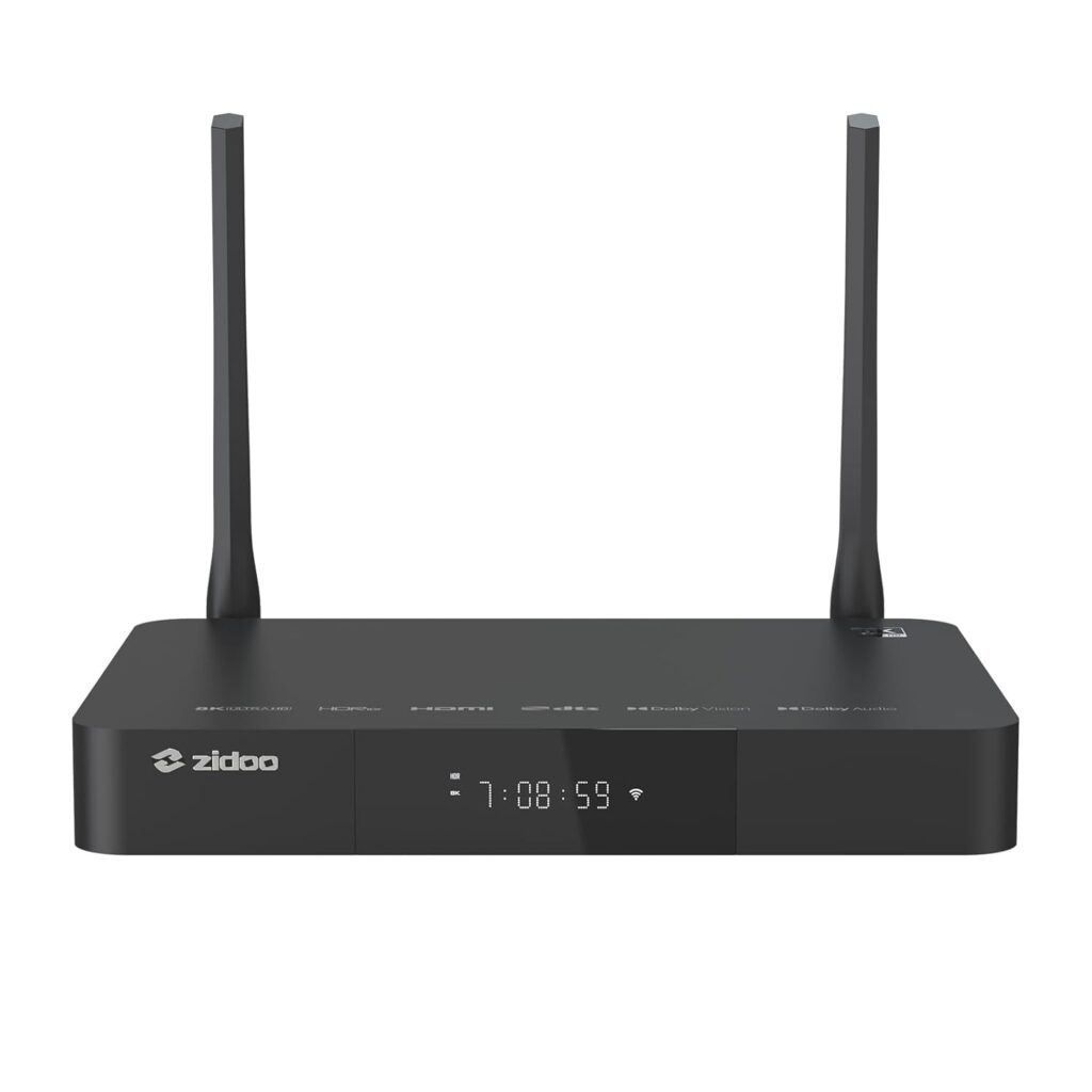 zidoo Z9X 8K- 8K HDR Media Player, Android 11 OS