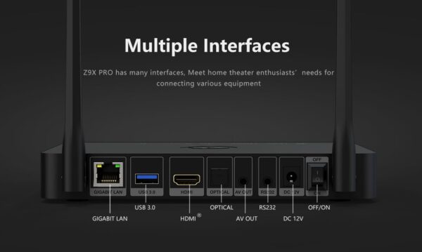 Zidoo Z9X Pro 4K Multimedia Player, RTD1619BPD Quad-core 64bit chipset, Android 11, Support HDR10+ and Dolby Vision - Image 2