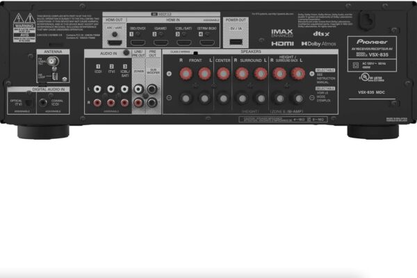 Pioneer VSX-835 7.2 Channel AV Receiver - Image 3