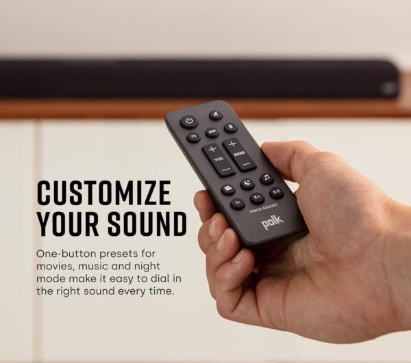 Polk Audio Signa S4 - Black, Bluetooth, Soundbar - Image 5