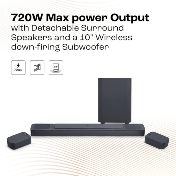 JBL BAR 800 5.1.2‑Channel Dolby Atmos Soundbar with Detachable Surrounds & 720 W - Image 4