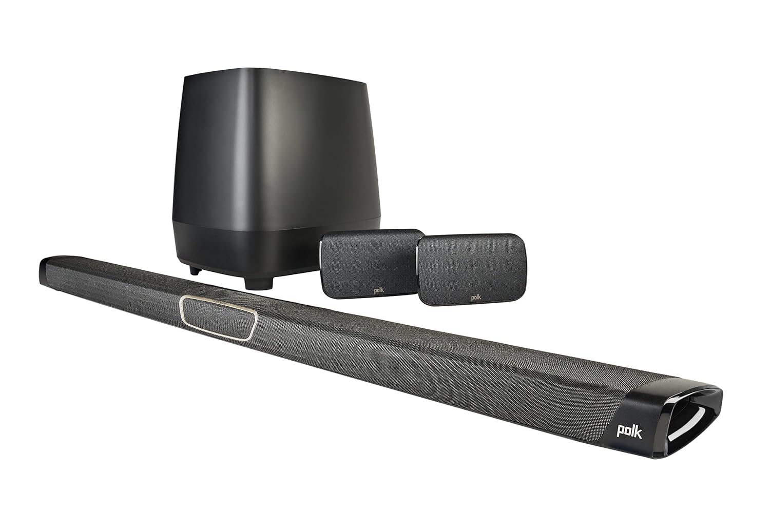Polk Audio MagniFi MAX SR 400W, 5.1 Soundbar System, Works with Google Assistant, 4K HDMI (Black)