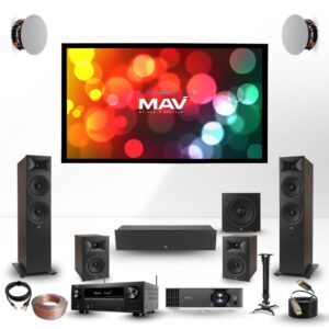JBL STAGE 5.1.2 DOLBY ATMOS HOME THEATER PACKAGE WITH 4K PROJECTOR & 120" SCREEN