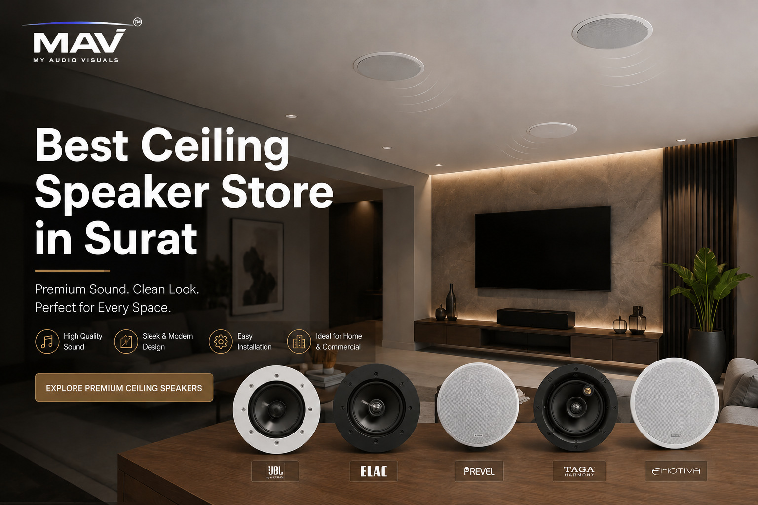 Best Ceiling Speaker Store in Surat