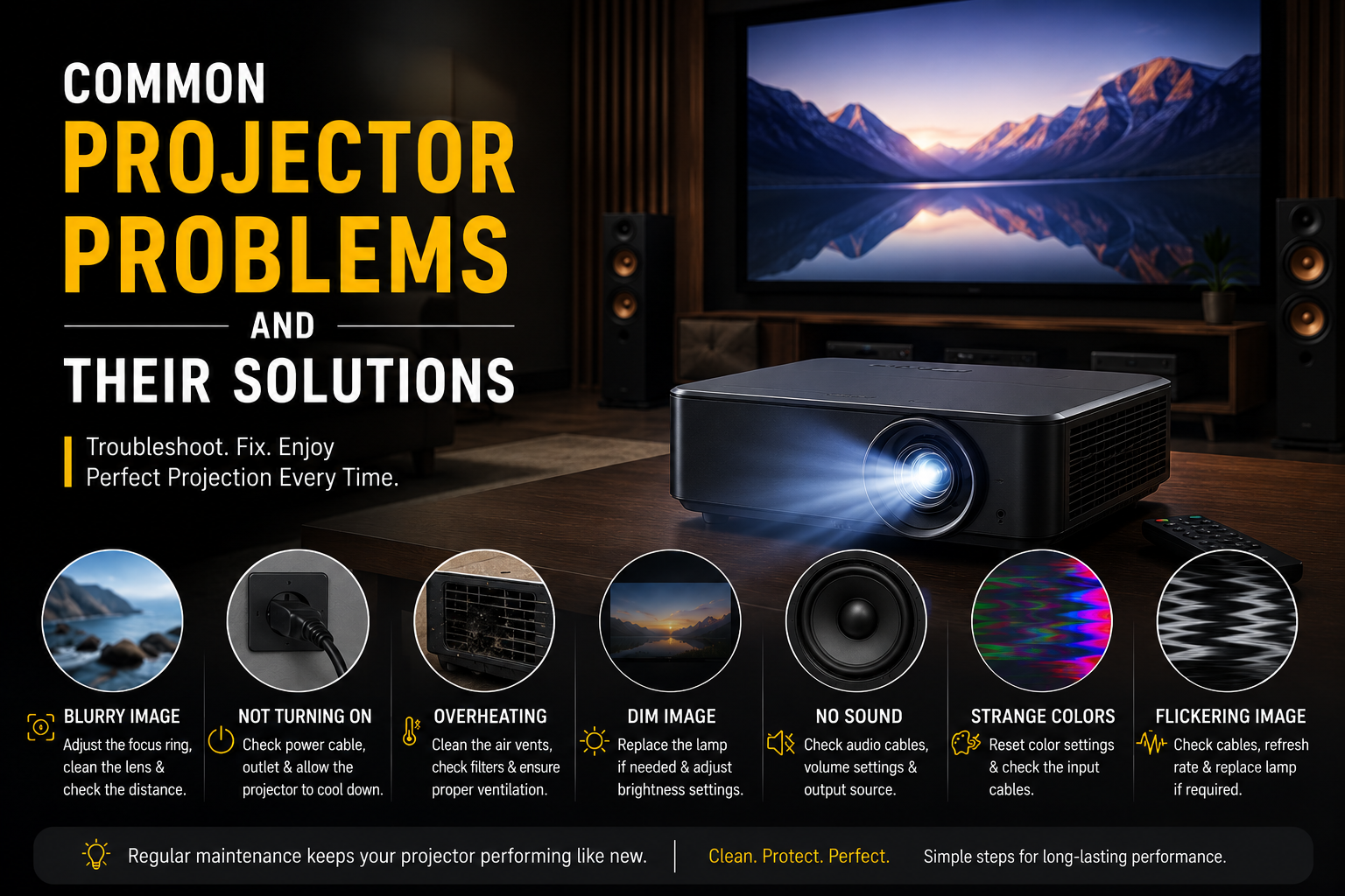 Common Projector Problems and Their Solutions